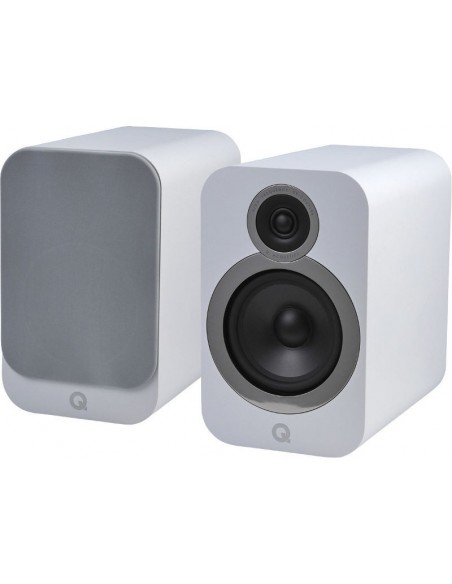 Q Acoustics I Enceintes Biblioth Ques Noir Blanc Noyer Ou