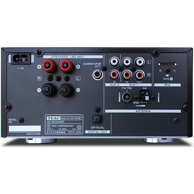 Teac CR-H238i - Mini-chaîne Stéréo Black ou Silver