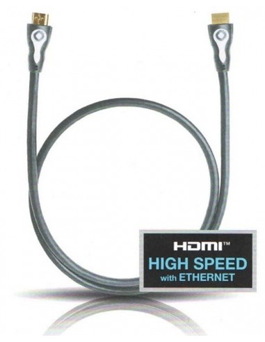 Oehlbach HighSpeed SL50 - Câble HDMI - Silver