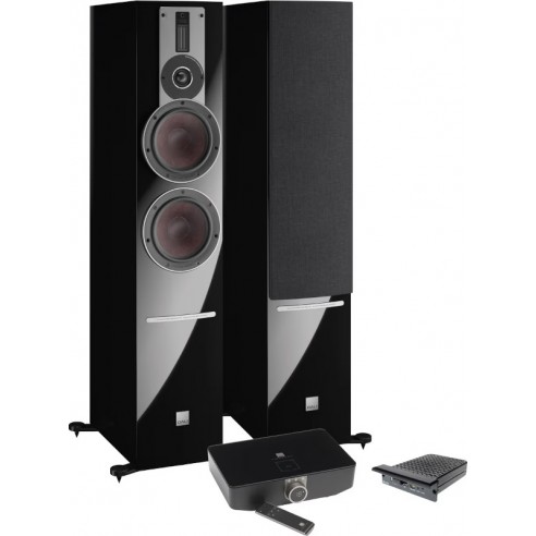 Dali Rubicon 6C + Sound Hub + NPM-2i - Chaine hifi connectée Sans Fil - Noir Laqué, Laqué Blanc ou Noyer