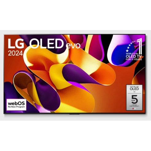 LG OLED55G4 - Téléviseur OLED EVO MLA Meta 2.0 de 55" 4K144Hz HDMI 2.1 48Gbps