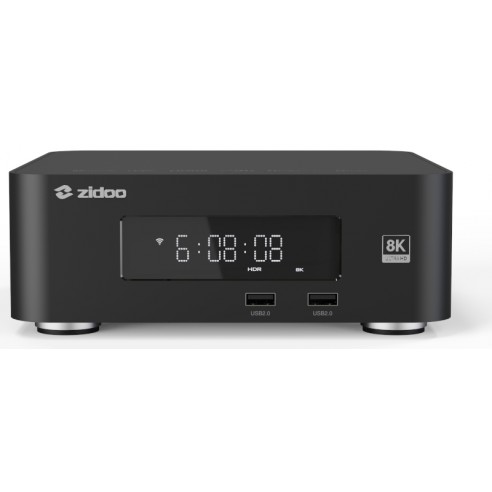 Zidoo Z30 PRO - Lecteur Multimédia 4K/8K avec Baie de Stockage - Noir