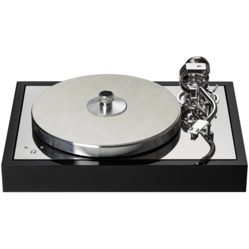 Pro-Ject The Classic Reference - Platine Vinyle - Noir Laqué/Argent ou Acacia Laqué/Laiton