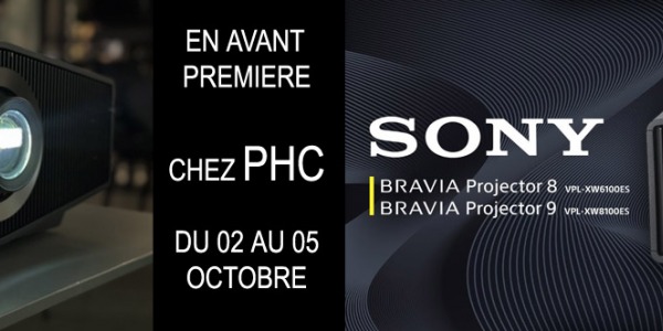 Présentation des vidéoprojecteurs SONY BRAVIA 8 et BRAVIA 9 chez PHC